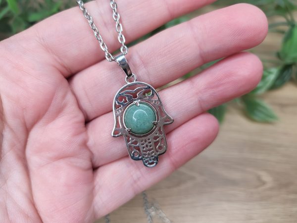 Aventurin, Halsband Hamsa - Bild 4