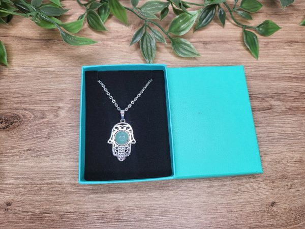 Aventurin, Halsband Hamsa - Bild 2